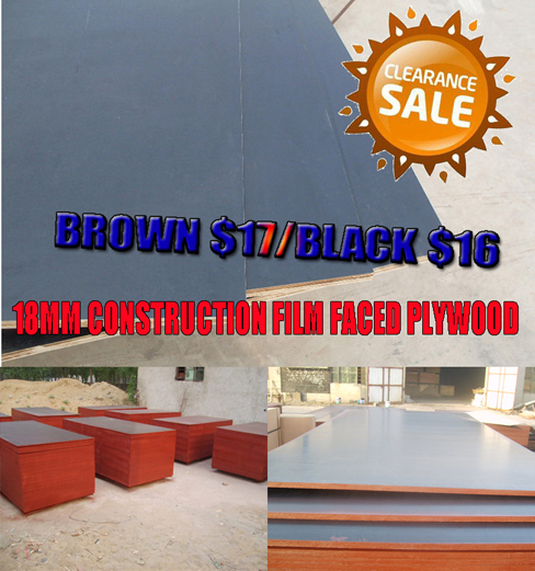 film faced plywood for construction formwork